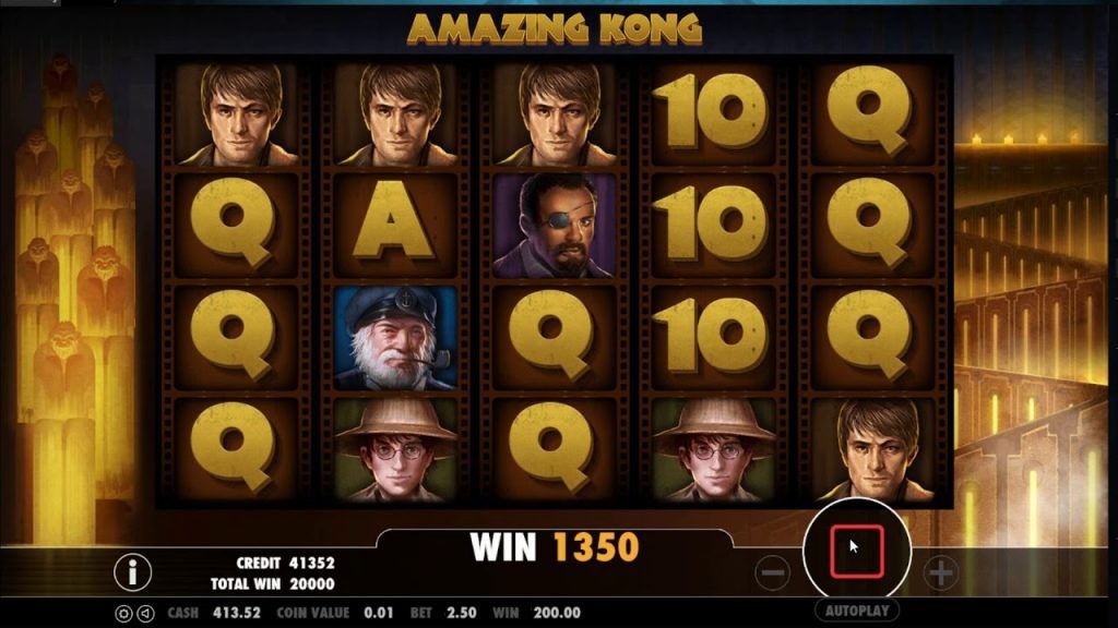 Fantastischer Spielautomat mit Kong-Gameplay