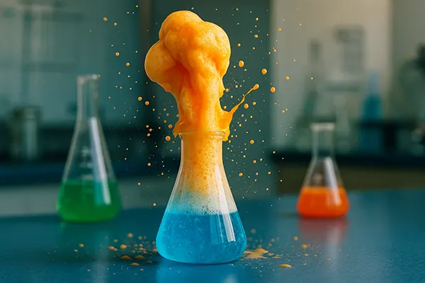 Frascos de laboratório virtuais