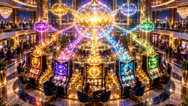 Spielbildschirm eines progressiven Slots